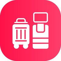 Self Check In Creative Icon Design vector