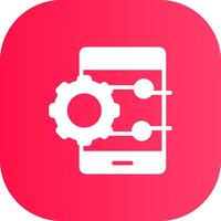 Project Management App Creative Icon Design vector