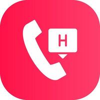 Emergency Call Creative Icon Design vector