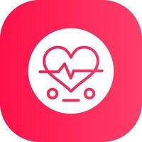 Heart Rate Creative Icon Design vector