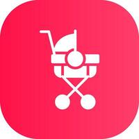 Stroller Creative Icon Design vector