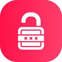 Lock Open Creative Icon Design vector