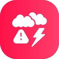 Weather Alert Creative Icon Design vector