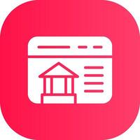 Online Banking Creative Icon Design vector