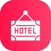 diseño de icono creativo de hotel vector