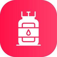 Gas Cylinder Creative Icon Design vector