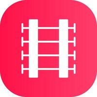 Train Tracks Creative Icon Design vector