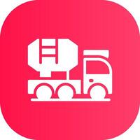 Mixer Truck Creative Icon Design vector