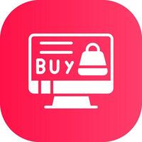 Online Shopping Creative Icon Design vector