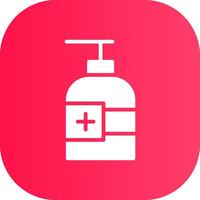 Hydroalcoholic Gel Creative Icon Design vector