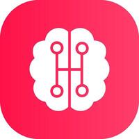 Humanoid Robot Creative Icon Design vector