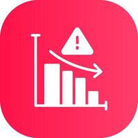 Market Risk Creative Icon Design vector