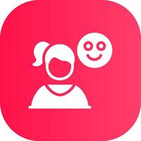 Happy Creative Icon Design vector