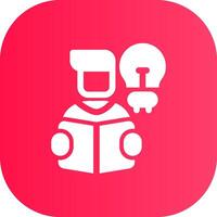 Self Learning Creative Icon Design vector