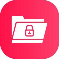 Locked Folder Creative Icon Design vector