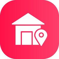 Home Location Creative Icon Design vector