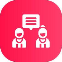 Discuss Creative Icon Design vector