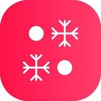 diseño de icono creativo de copo de nieve vector