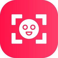 Face Detection Creative Icon Design vector