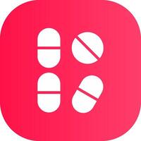 Pill Creative Icon Design vector