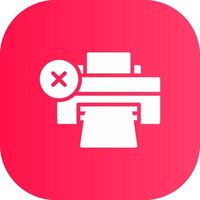 Printer Error Creative Icon Design vector