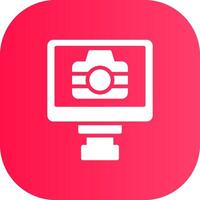 Lcd Camera Creative Icon Design vector