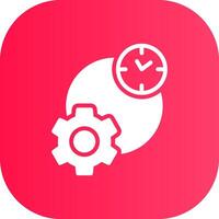 Work Time Creative Icon Design vector