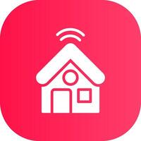 Smart Home Creative Icon Design vector