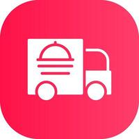 comida camión creativo icono diseño vector