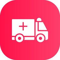 Ambulance Creative Icon Design vector