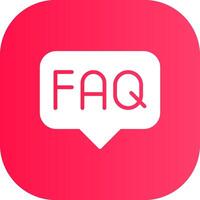 FAQ Creative Icon Design vector
