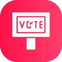 votar diseño de icono creativo vector