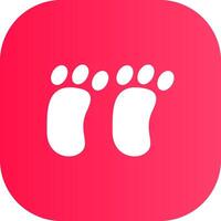 Footprint Creative Icon Design vector