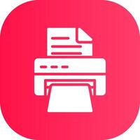 Printer Creative Icon Design vector