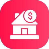 House Price Creative Icon Design vector