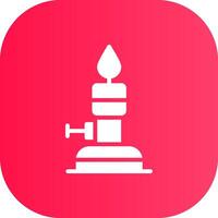 Bunsen Burner Creative Icon Design vector