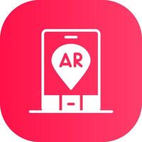 Ar Navigation Creative Icon Design vector