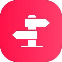 Road Sign Creative Icon Design vector