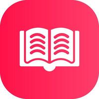 Open Book Creative Icon Design vector