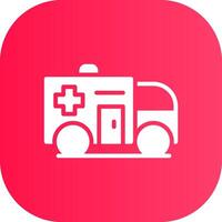 Ambulance Creative Icon Design vector