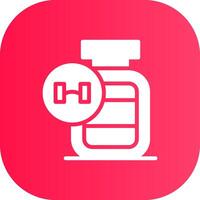 Protein Powder Creative Icon Design vector