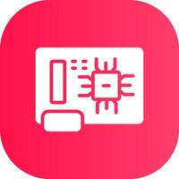 Circuit Board Creative Icon Design vector