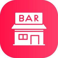 Bar Creative Icon Design vector