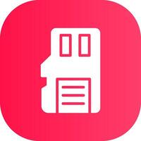 Sd Card Creative Icon Design vector