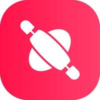 Rolling Pin Creative Icon Design vector