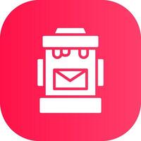 Postbox Creative Icon Design vector