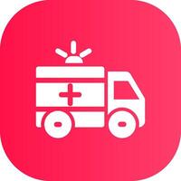 Ambulance Creative Icon Design vector