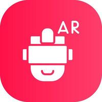 Ar Helmet Creative Icon Design vector