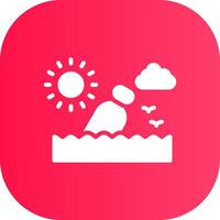 Message In A Bottle Creative Icon Design vector