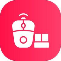 Wireless Mouse Creative Icon Design vector